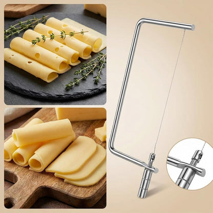 Portable Butter Slice Cheese Slicer Cheese Cutter | Stainless Steel Butter Slicer for Kitchen With 1 Extra Wire