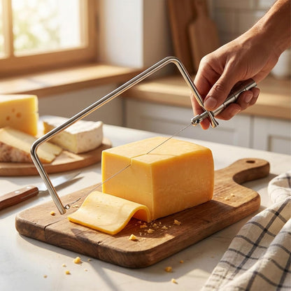 Portable Butter Slice Cheese Slicer Cheese Cutter | Stainless Steel Butter Slicer for Kitchen With 1 Extra Wire