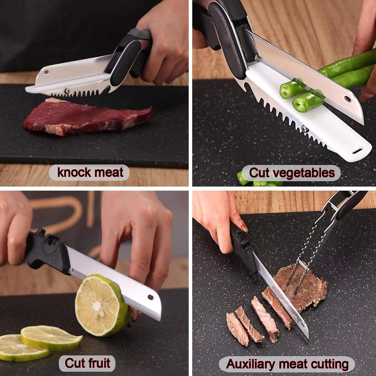 Vegetable Scissors Quick Release/Install Kitchen Shears Cutter for Food,carrot,cucumber,Veggie,Meat,Salad,Barbecue Come Apart Knife Dishwasher Safe