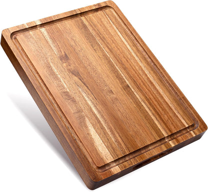 Bamboo Cutting Board Set for Kitchen, 4-Piece Labled Cuttingg Boards