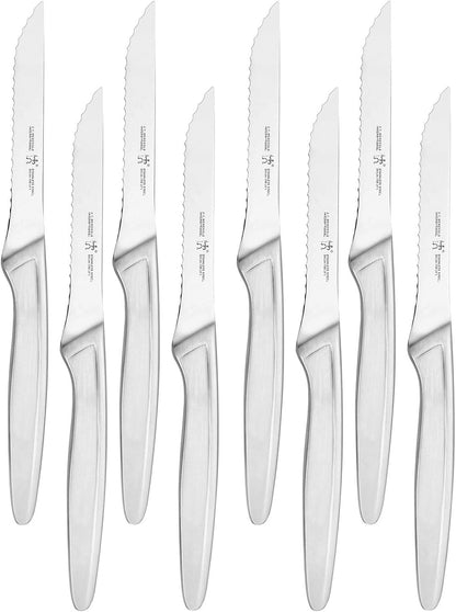 Solution Steak Knife Set of 8, Razor-Sharp, German Engineered | Informed by 100+ Years of Mastery. Dishwasher safe, Effortlessly Slice Through Meats