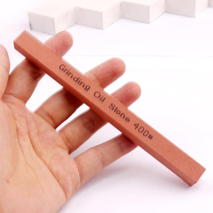 Sharpening Stone Set,8pcs Rectangular Sanding Sticks Knife White Corundum Oil Stone for Knife,Most DIY Bladed&Cutting Tool-120#,180#,240#,320#,600#,800#,1000#,1200#(5.91x0.47x0.47inch)