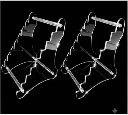 Clear Knife Display Rack Holder 8 Pcs,Thickening,2 Stand