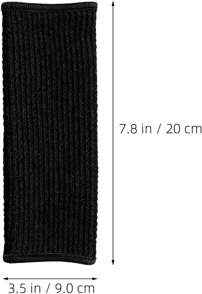 Cut Resistant Forearm Guards Protective Sleeves for Men Women, Thin Skin Puncture Resistant Arm Guards, Gardening Kitchen Work Safety 2 Pairs (gray Black)