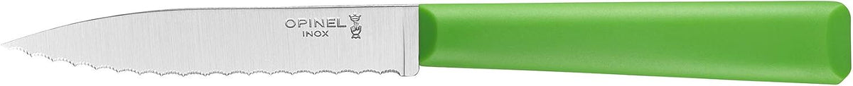Les Essentials+ No. 313 Serrated Paring Knife, Corrosion Resistant + Dishwasher Safe, Made in France, Blue