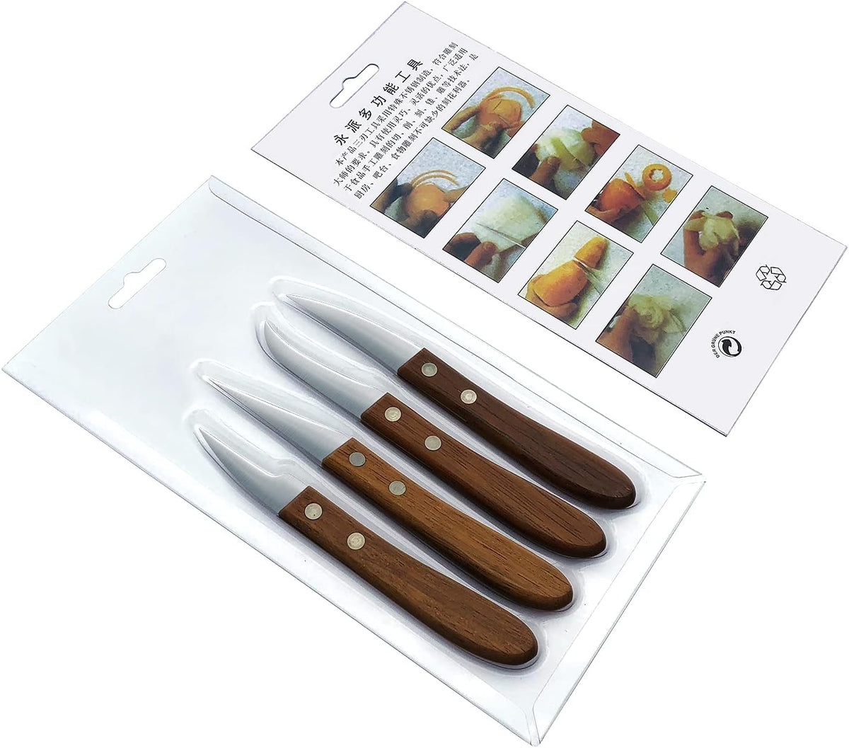 4 Pieces Kitchen Tool Vegetable DIY Carving Knives Professional Chef Knife Sharp Well Food Fruit Paring Knife