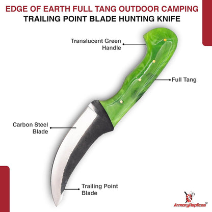 ™ Full Tang Tiny Predator Food Prep Kitchen Camping Cooking Japanese Deba Knife w/Walnut Wood & Genuine Leather