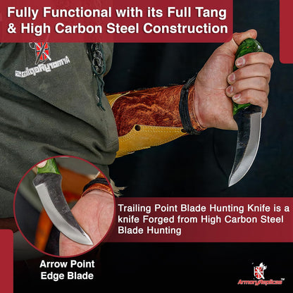 ™ Full Tang Tiny Predator Food Prep Kitchen Camping Cooking Japanese Deba Knife w/Walnut Wood & Genuine Leather