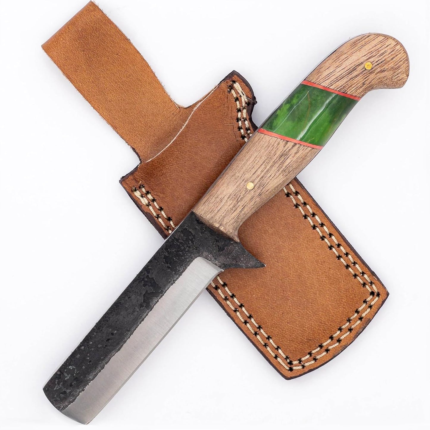 ™ Full Tang Tiny Predator Food Prep Kitchen Camping Cooking Japanese Deba Knife w/Walnut Wood & Genuine Leather