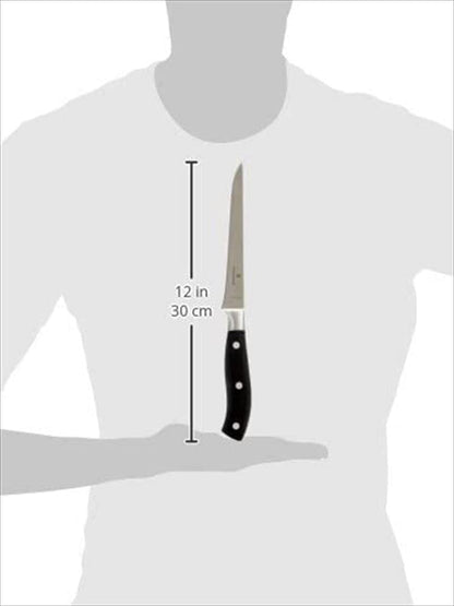 Grand Maitre Chef's Knife - Sharp Kitchen Knife with Straight Edge - Ergonomic Cooking Knife - Premium Kitchen Essentials - Wood Handle, 8"