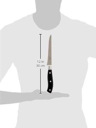 Grand Maitre Chef's Knife - Sharp Kitchen Knife with Straight Edge - Ergonomic Cooking Knife - Premium Kitchen Essentials - Wood Handle, 8"