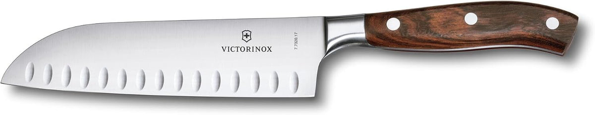 Grand Maitre Chef's Knife - Sharp Kitchen Knife with Straight Edge - Ergonomic Cooking Knife - Premium Kitchen Essentials - Wood Handle, 8"