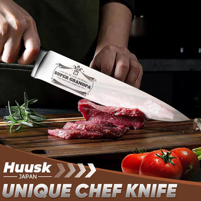 Huusk Viking Boning Knife 6 inch, Japanese Boning Knives for Meat Cutting, Full Tang Fillet Knife with Sheath, Brisket Trimming Knives for BBQ, Camping, Christmas Gift for Men and Women