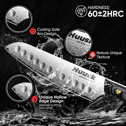 Huusk Viking Boning Knife 6 inch, Japanese Boning Knives for Meat Cutting, Full Tang Fillet Knife with Sheath, Brisket Trimming Knives for BBQ, Camping, Christmas Gift for Men and Women