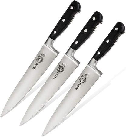 8 Inch Chef Knife, Razor Sharp Stainless Steel Blade with Gift Box | Ergonomic handle; balanced control; multipurpose prep for vegetables, herbs, fruit and boneless meats