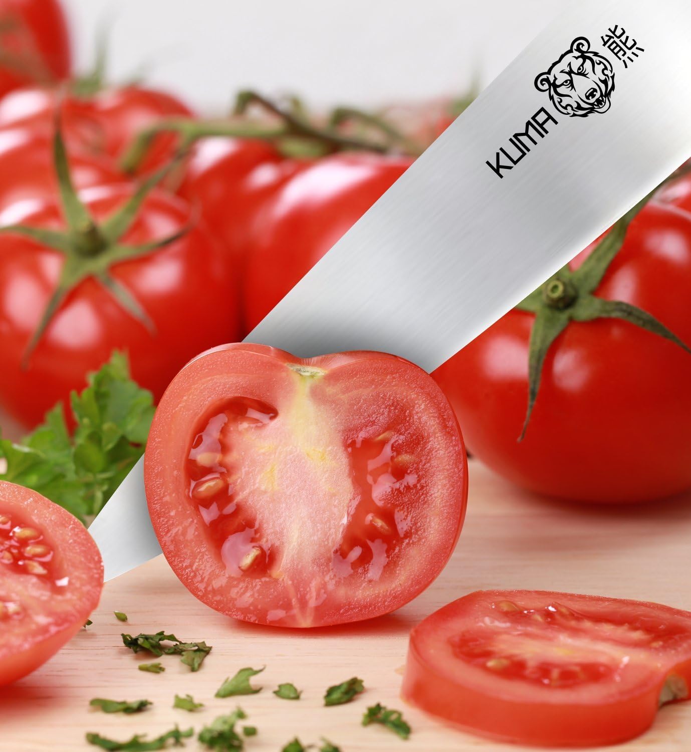8 Inch Chef Knife, Razor Sharp Stainless Steel Blade with Gift Box | Ergonomic handle; balanced control; multipurpose prep for vegetables, herbs, fruit and boneless meats