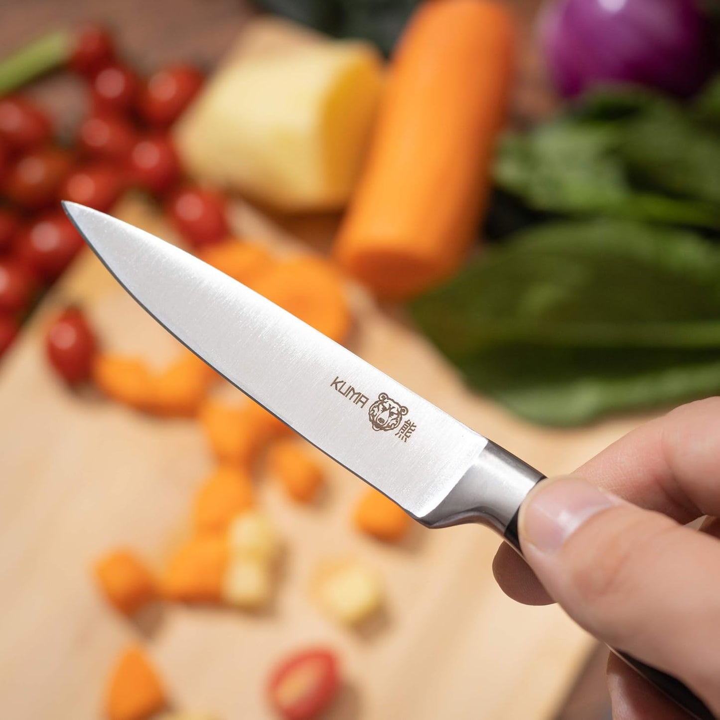 8 Inch Chef Knife, Razor Sharp Stainless Steel Blade with Gift Box | Ergonomic handle; balanced control; multipurpose prep for vegetables, herbs, fruit and boneless meats