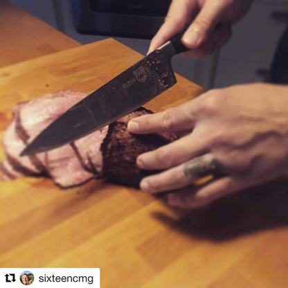 8 Inch Chef Knife, Razor Sharp Stainless Steel Blade with Gift Box | Ergonomic handle; balanced control; multipurpose prep for vegetables, herbs, fruit and boneless meats