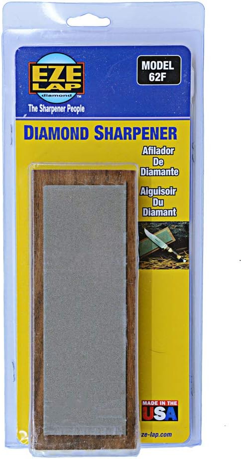 Diamond Stone, Fine, 2 in. x 6 in, Walnut Pedestal