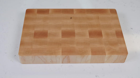 Mini 6"x9" American Maple End Grain Cutting Board Handmade in USA, Premium, Small Butcher Block for Kitchen