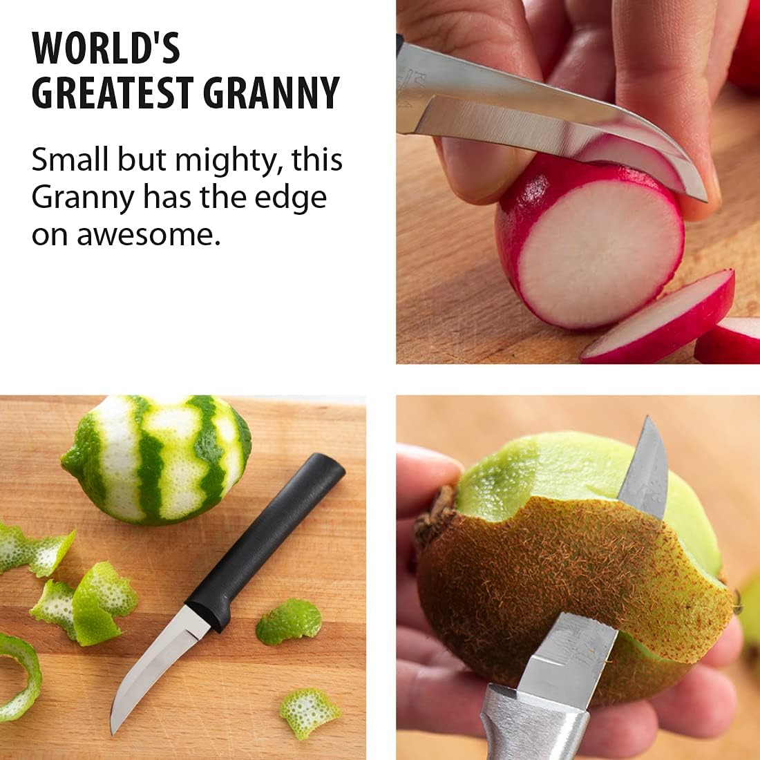 Granny Paring Knife (W200), Black