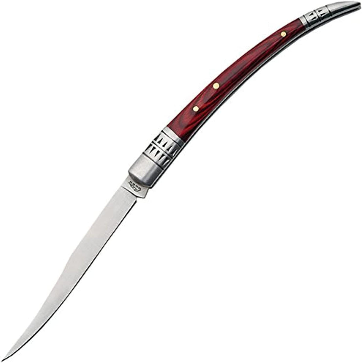 Rite Edge 4″ Spanish Folding Fruit Knife – Slim Folding Pocket Knife with Stainless Steel Blade, Pakkawood Handle & Bolster for Peeling, Food Prep, EDC & Outdoor Use