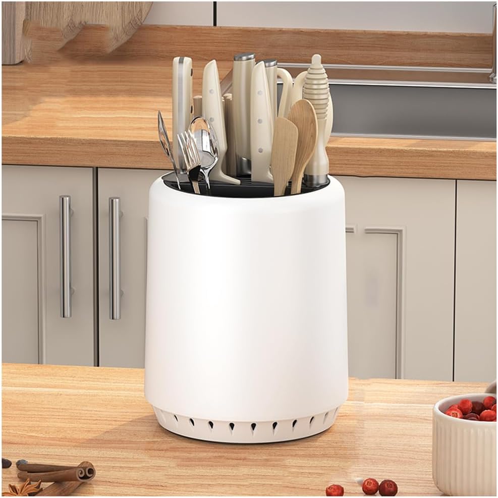 Universal Knife Holder,Knife Block Without Knives,Detachable Knife Holder for Protecting Blade Space Saver,Knife Storage Holder,Black