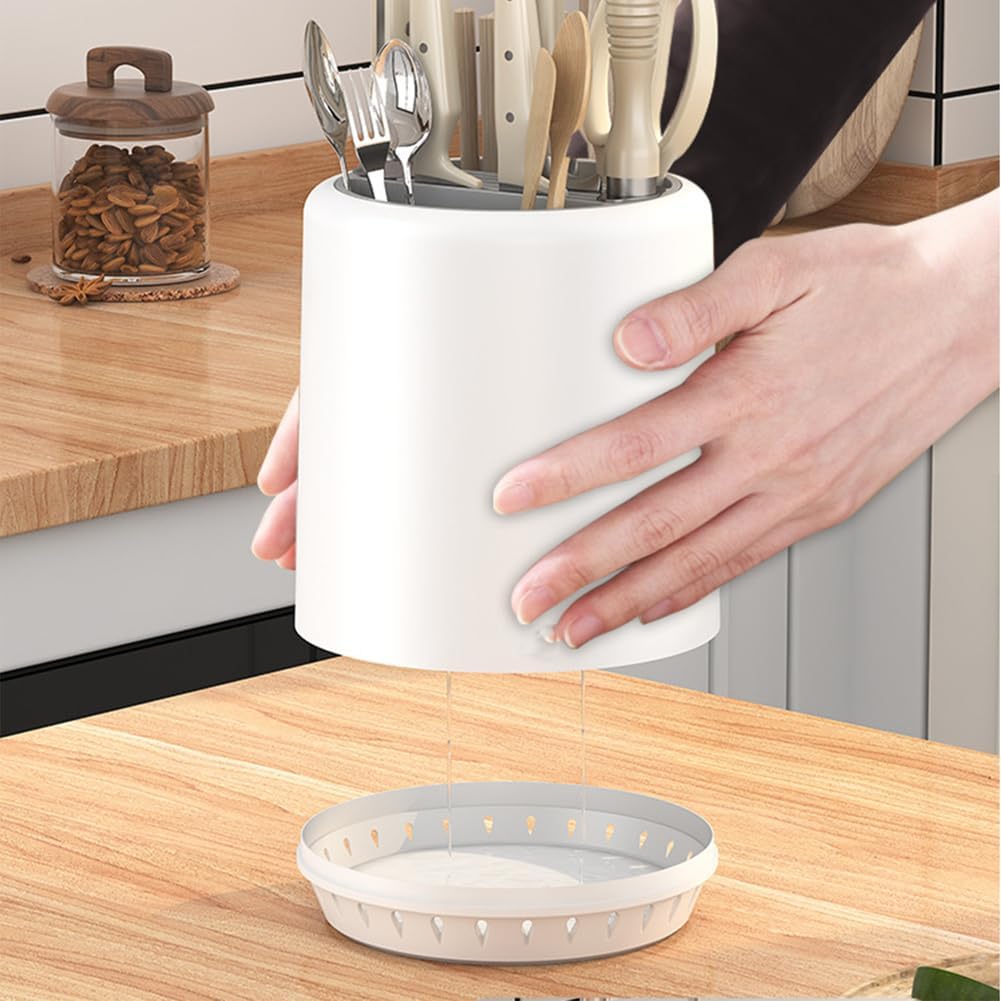 Universal Knife Holder,Knife Block Without Knives,Detachable Knife Holder for Protecting Blade Space Saver,Knife Storage Holder,Black