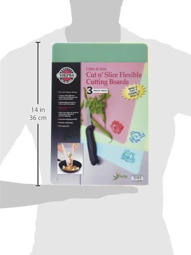 Cut N' Slice Flexible Cutting Boards, Set of 3