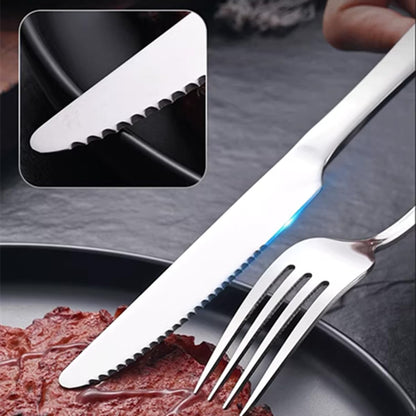 Stainless steel butter knife, set of 6 dinner knife, suitable for daily use, parties and outdoor dining,Dishwasher Safe (6)