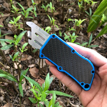 Automatic Utility Knife, Retractable Box Cutter | Black Razor Blades Pocket Knife, Box Cutter Heavy Duty, Premium Safety Utility Knife with 5PCS Blades