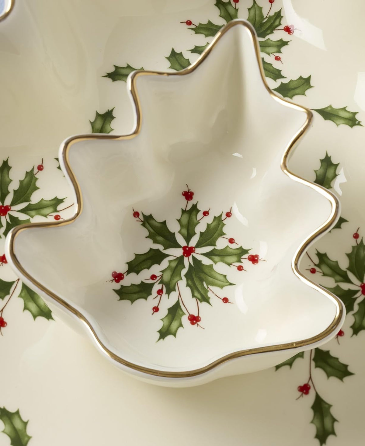 Hosting the Holidays Christmas Cheese Plate and Knife Set