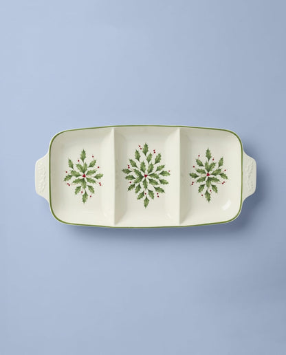 Hosting the Holidays Christmas Cheese Plate and Knife Set
