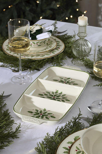 Hosting the Holidays Christmas Cheese Plate and Knife Set