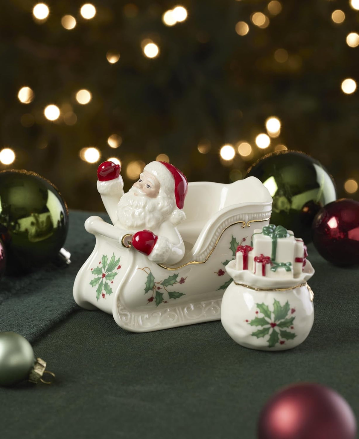 Hosting the Holidays Christmas Cheese Plate and Knife Set