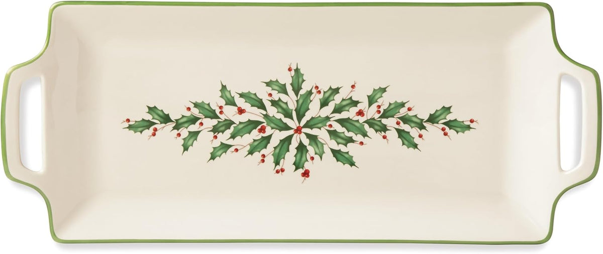 Hosting the Holidays Christmas Cheese Plate and Knife Set