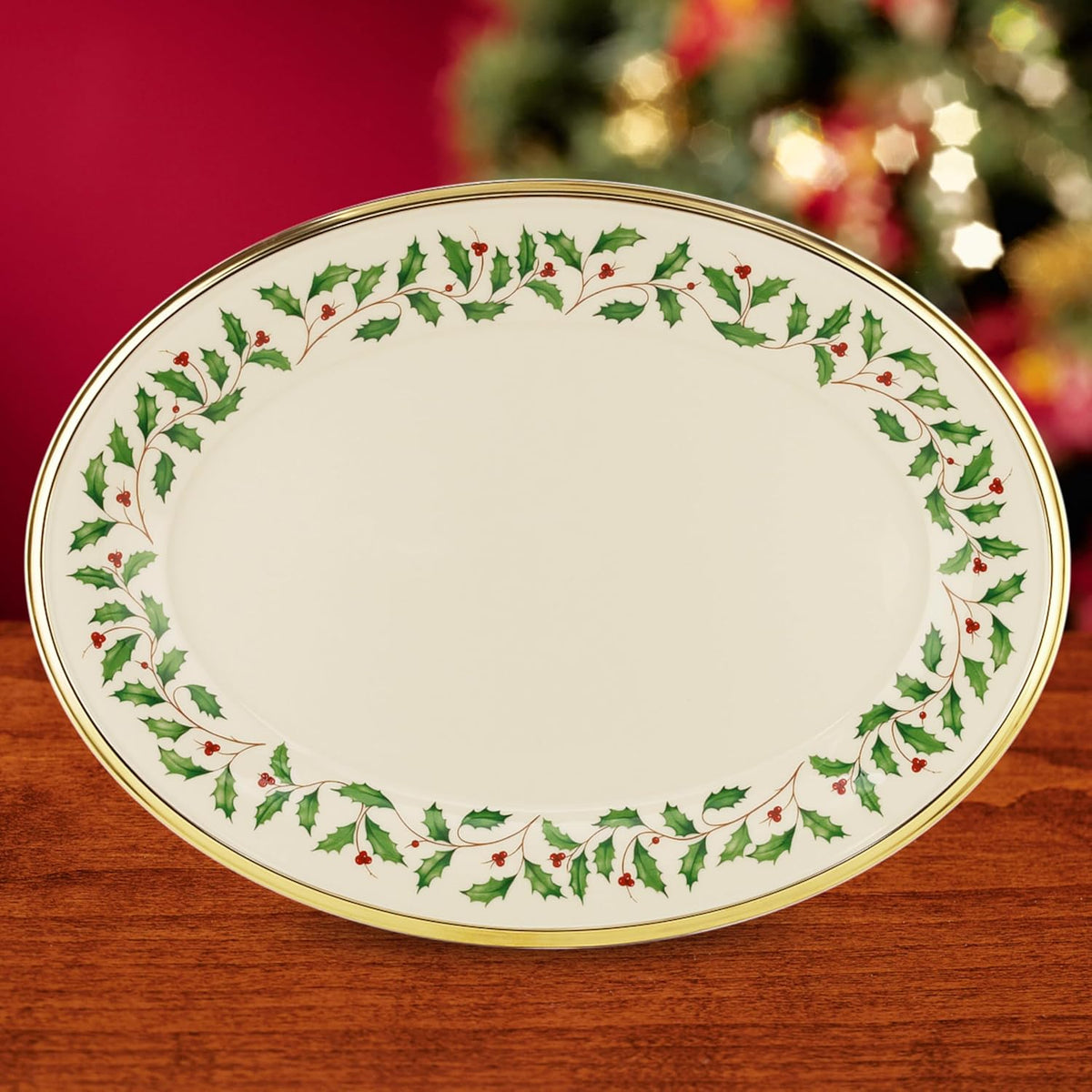 Hosting the Holidays Christmas Cheese Plate and Knife Set