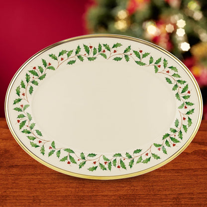 Hosting the Holidays Christmas Cheese Plate and Knife Set