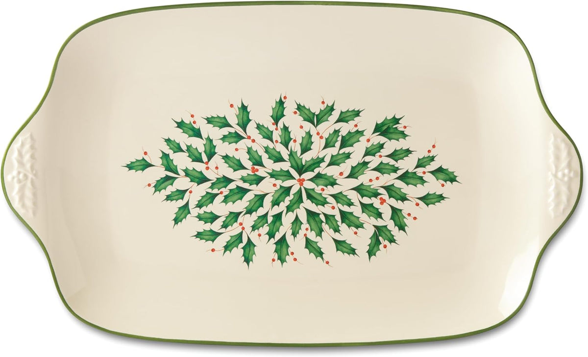 Hosting the Holidays Christmas Cheese Plate and Knife Set