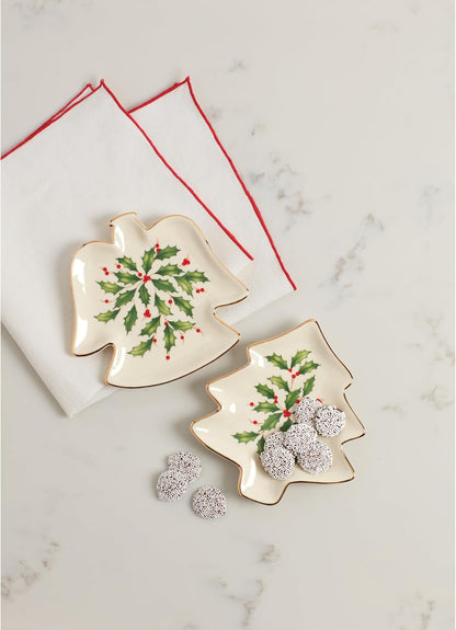 Hosting the Holidays Christmas Cheese Plate and Knife Set