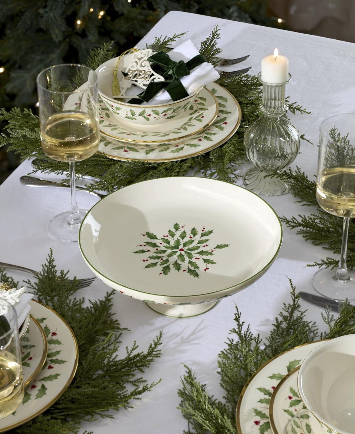 Hosting the Holidays Christmas Cheese Plate and Knife Set