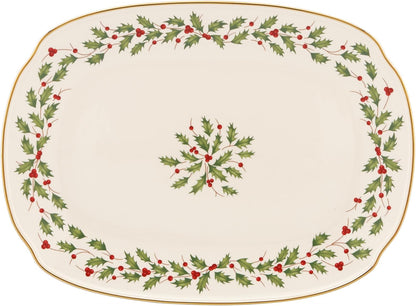 Hosting the Holidays Christmas Cheese Plate and Knife Set