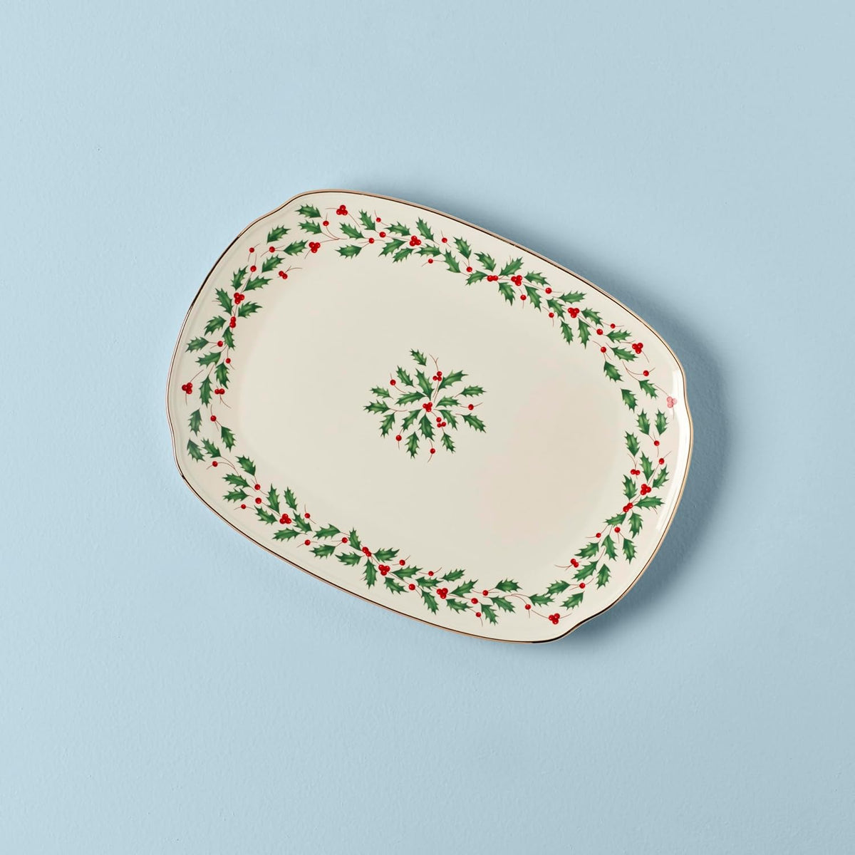 Hosting the Holidays Christmas Cheese Plate and Knife Set