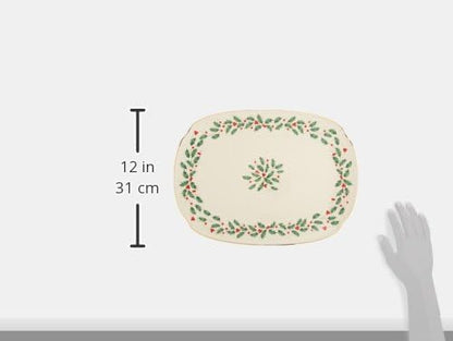 Hosting the Holidays Christmas Cheese Plate and Knife Set