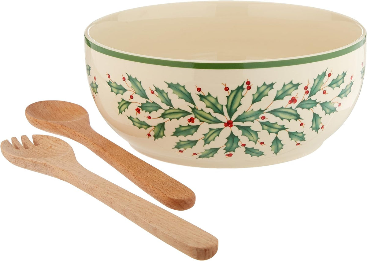 Hosting the Holidays Christmas Cheese Plate and Knife Set