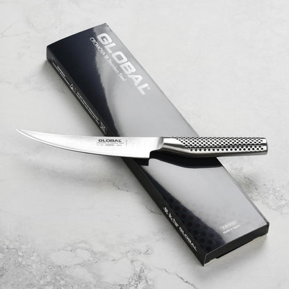 Global Model X 6" Curved Boning Knife - Made in Japan - Meat Trimming & Fish Fillet Knife
