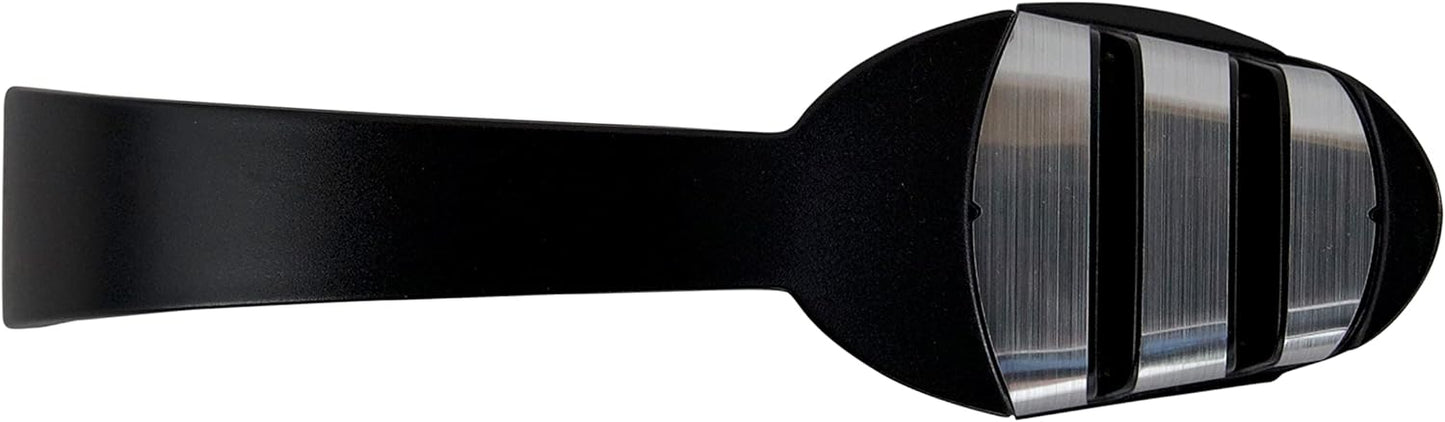 Manual Knife Sharpeners Diamond Hone for 20-Degree Straight-Edge Kitchen Santoku Sports and Pocket Knives with Diamond Abrasives Precise Angle Control & Compact Footprint, 2-Stage, Black