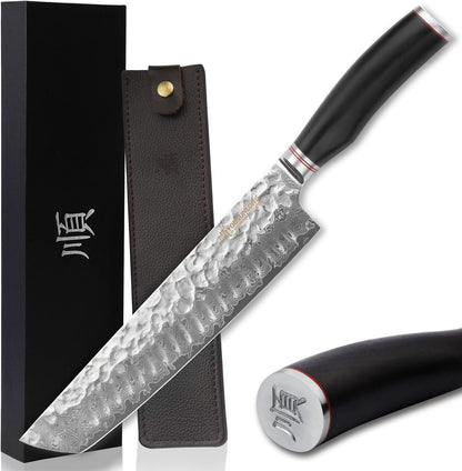 10" Kiritsuke Chef Knife - Damascus Slicer