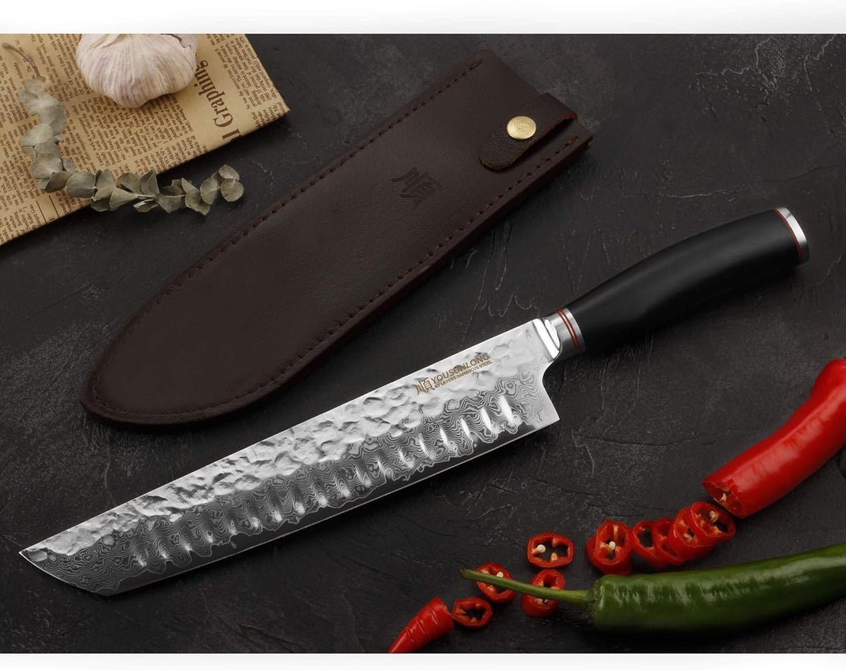 10" Kiritsuke Chef Knife - Damascus Slicer