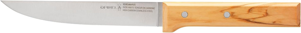 Parallele Trio Set of 3 Kitchen Knives - Chef, Carving, Paring Knife Trio Box Set, High Carbon Stainless Steel Blades, Sustainably Sourced Wood Handles, Made in France (Olivewood)